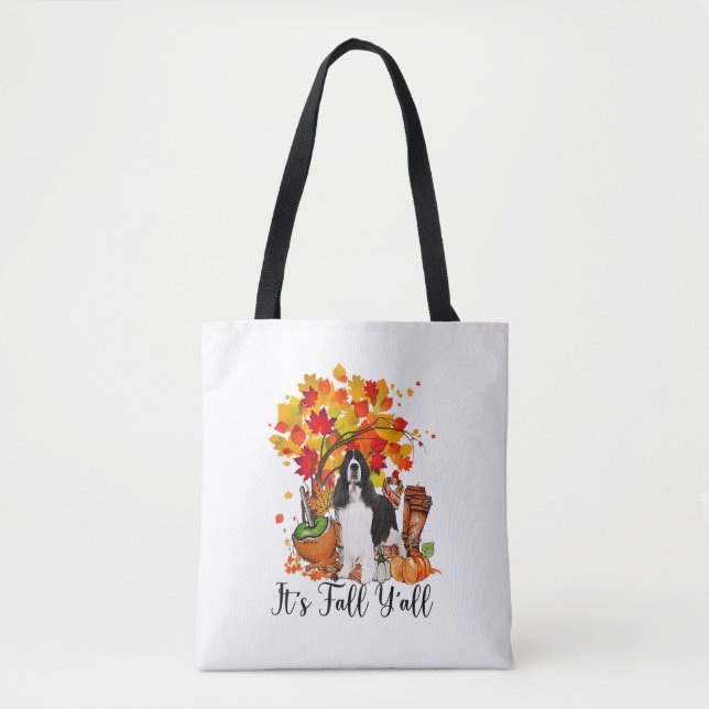 Es ist Fall Y'all Springer Spaniel Hund Halloween  (Vorderseite)