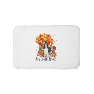Es ist Fall Y'all Springer Spaniel Hund Halloween  Badematte