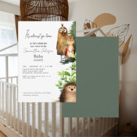 Es ist fast Go Time Woodland Animal Baby Shower