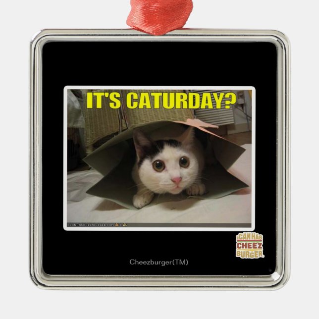 Es ist Feiertag? Ornament Aus Metall (Vorne)