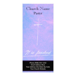 Es ist fertig Kirchenrackkarte, Ministerialkarte Werbekarte