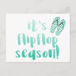 Es ist Flipflop-Saison - Fun Summer Quote Postkarte