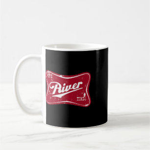 Es ist Fluss Zeit Lustiges Fischen Kaffeetasse