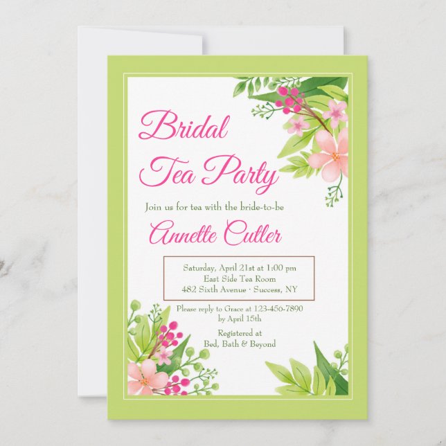 Es ist Frühlingseinladung Einladung (Vorderseite)