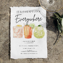 Es ist fünf Uhr überall im Party für das Ruhestand