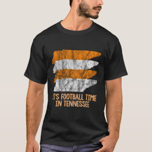 Es ist Fußballzeit Tennessee State Orange Weiß T-Shirt