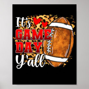 Es ist Game Day Y'all Football Game Day Vibes Poster