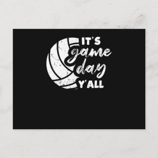 Es ist Game Day Y'all Funny Volleyball Player Vbal Postkarte