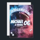 Es ist Game Time Football Kids Sport Geburtstag Einladung<br><div class="desc">EDITABLE Es ist Game Time Football Kid's Sports Birthday Einladung Elegant American Football Theme Party Einladung,  Boy Gridiron Sport Alle Altersstufen Einladung</div>