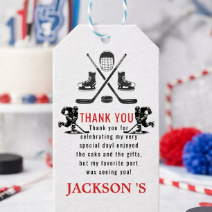 Es ist Game Time Hockey 1. Geburtstag Geschenkanhänger