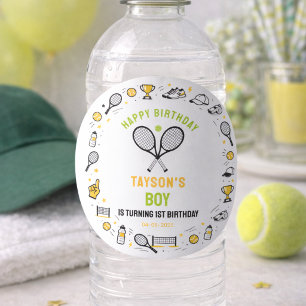 Es ist Game Time Tennis 1. Geburtstag – Lustige Ki Runder Aufkleber