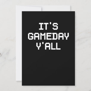 Es ist Gameday Y'all Football & Gaming Einladung