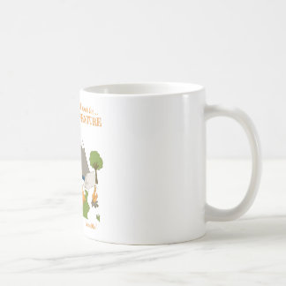 Es ist ganz über das Abenteuer Tasse