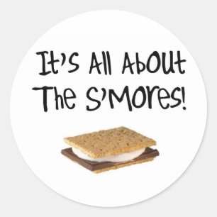 Es ist ganz über das S'mores Runder Aufkleber