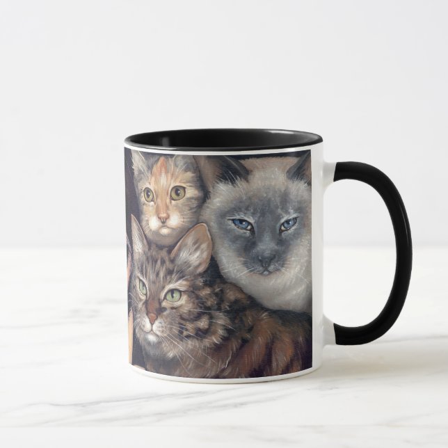 "Es ist ganz über die Katzen-" Tasse (Rechts)