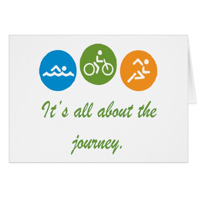Es ist ganz über die Reise - Triathlon (Vorderseite (Horizontal))