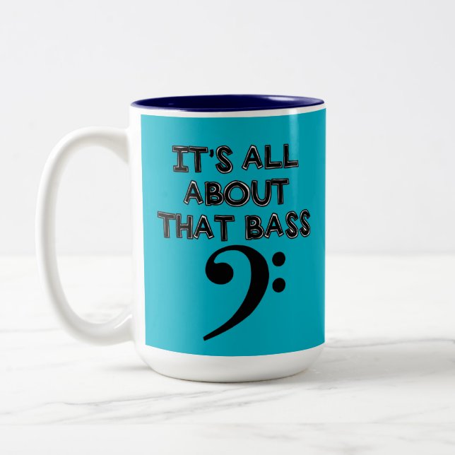 Es ist ganz über diese Bass-Tasse Zweifarbige Tasse (Links)