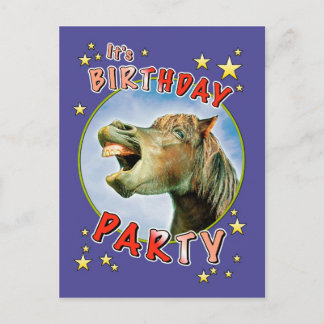 Es ist Geburtstags-Party Einladungspostkarte