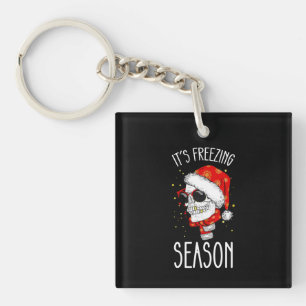 Es ist Gefrierende Winter Schnees Weihnachtsferien Schlüsselanhänger