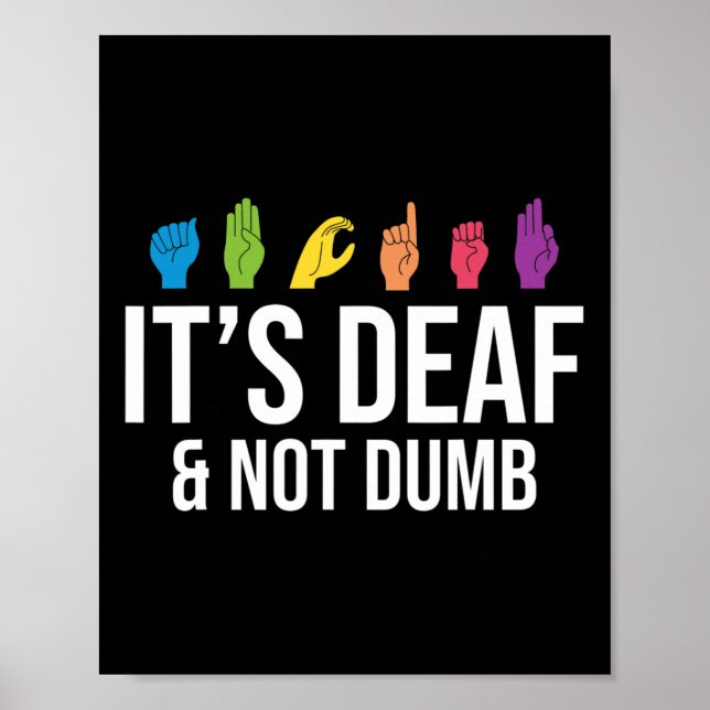 Es ist gehörlos nicht dumm  poster (Vorne)