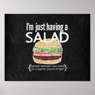 Es ist gerade ein Salat (ahem….lustiges Plakat des