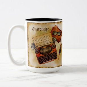 Es ist geschrieben Vintage Zweifarbige Tasse