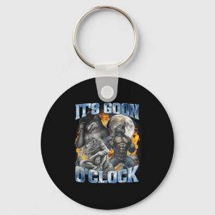 Es ist Goon Oclock Cool Lustig Alpha Wolf Werwolf  Schlüsselanhänger