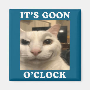Es ist Goon O'clock Lustige Katze Magnet