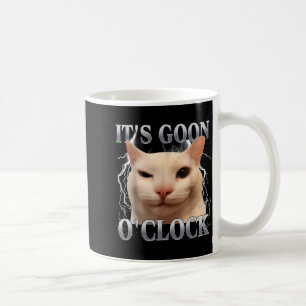 Es ist Goon-Uhr Lustiges Katzen-Meme Männer Frauen Kaffeetasse