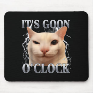 Es ist Goon Uhrzeit Lustige Katze Meme Männer Frau Mousepad