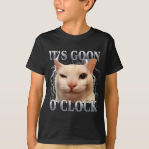 Es ist Goon Uhrzeit Lustiges Katzen-Meme Männer Fr T-Shirt
