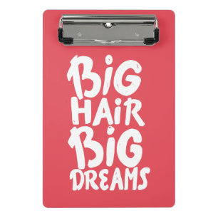 Es ist großes Haar-große Träume Mini Klemmbrett