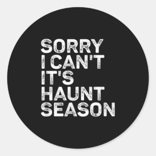 Es ist Grusel-Saison, sorry, ich kann Halloween ni Runder Aufkleber