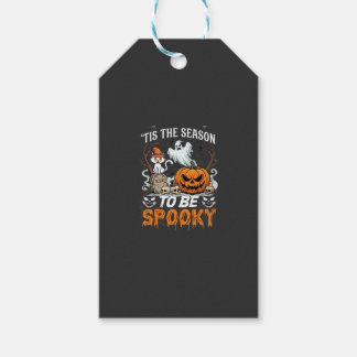 Es ist gruselige Halloween-Kürbis-Geister-Zeit Geschenkanhänger