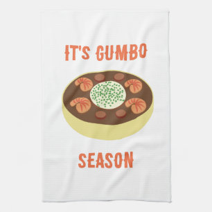 Es ist Gumbo Season Küchentuch