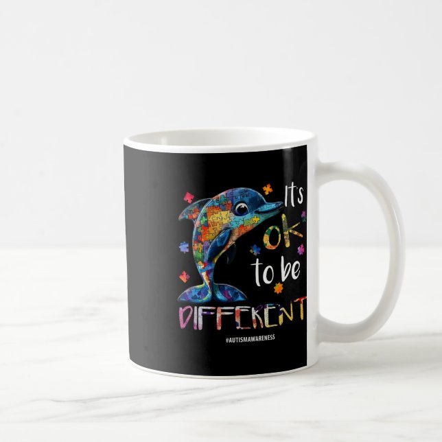 Es ist gut, anders zu sein - Autismus Bewusstsein  Kaffeetasse (Rechts)