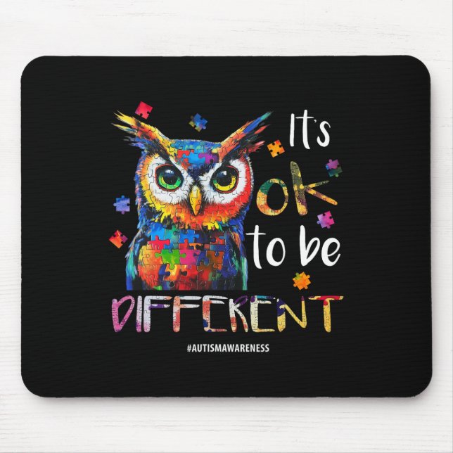 Es ist gut, anders zu sein - Autismus Bewusstseins Mousepad (Vorne)