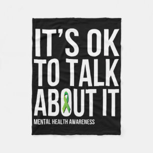 Es ist gut, darüber zu reden, psychische Gesundhei Fleecedecke