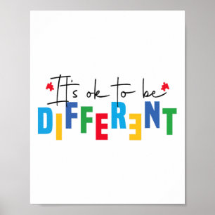 Es ist gut, dass es sich um eine andere Autismus-S Poster