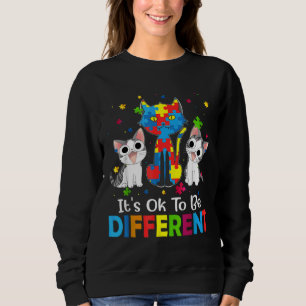 Es ist gut, dass man sich anders im Katzenautismus Sweatshirt