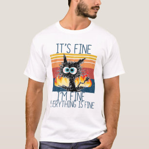 Es ist gut, ich bin schön lustig Kitten Retro Vint T-Shirt