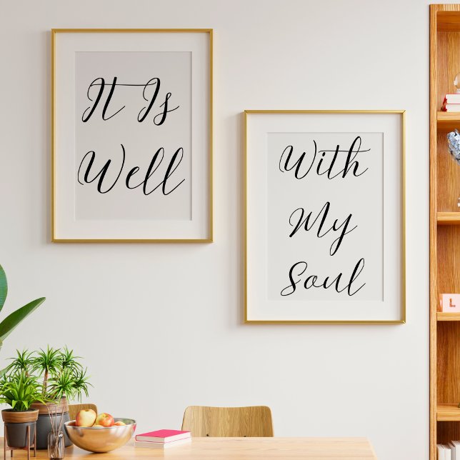 Es ist gut, mit meinem Soul Christlich Typografie Bilderwand Sets (Von Creator hochgeladen)