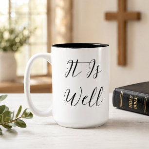 Es ist gut mit meinem Soul Christlich Zweifarbige Tasse