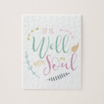 Es ist gut mit meinem Soul Christliche Typografie
