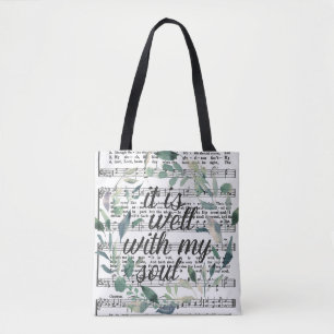 Es ist gut mit meinem Soul Floral Hymn Tote Bag
