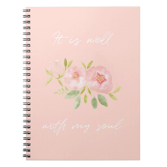 Es ist gut mit meinem Soul Floral Journal Notizblock (Vorderseite)