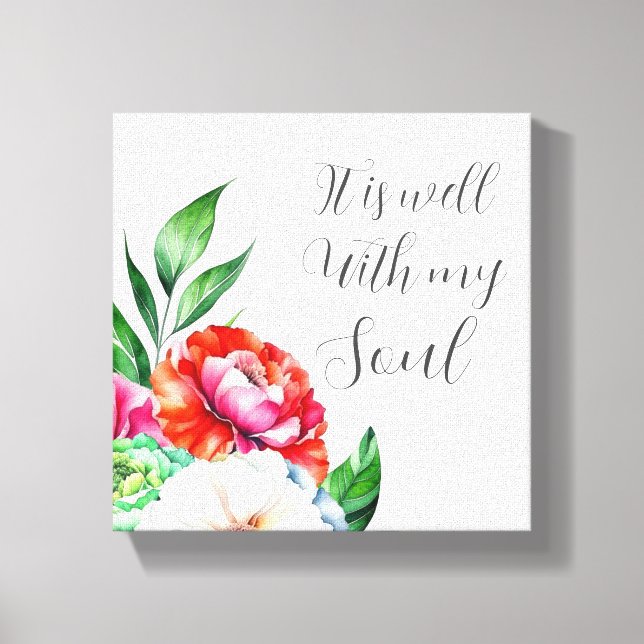 Es ist gut mit meinem Soul geätzte Leinwand drucks (Vorderseite)