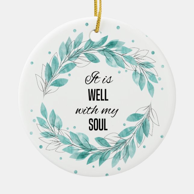 Es ist gut mit meinem Soul Keramik Ornament (Vorne)