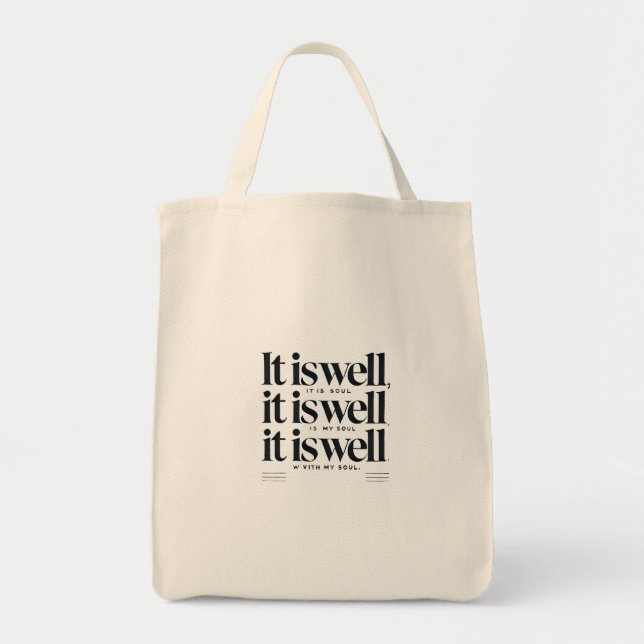 "Es ist gut mit meinem Soul" Tote Bag - Inspiratio Tragetasche (Vorne)