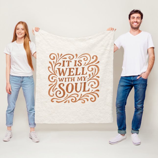 Es ist gut mit meinem Soul Typografie Fleecedecke (Beispiel)